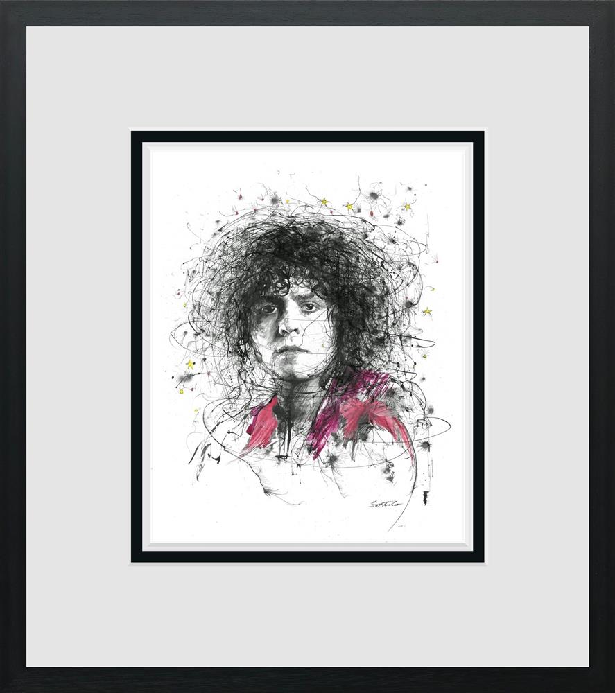 Scott Tetlow - 'Marc Bolan' - Miniature - Framed Limited Edition