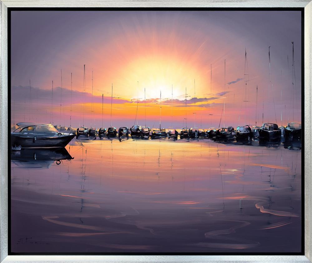 Bozhena Fuchs- 'Marina At First Light' - Framed Original Artwork