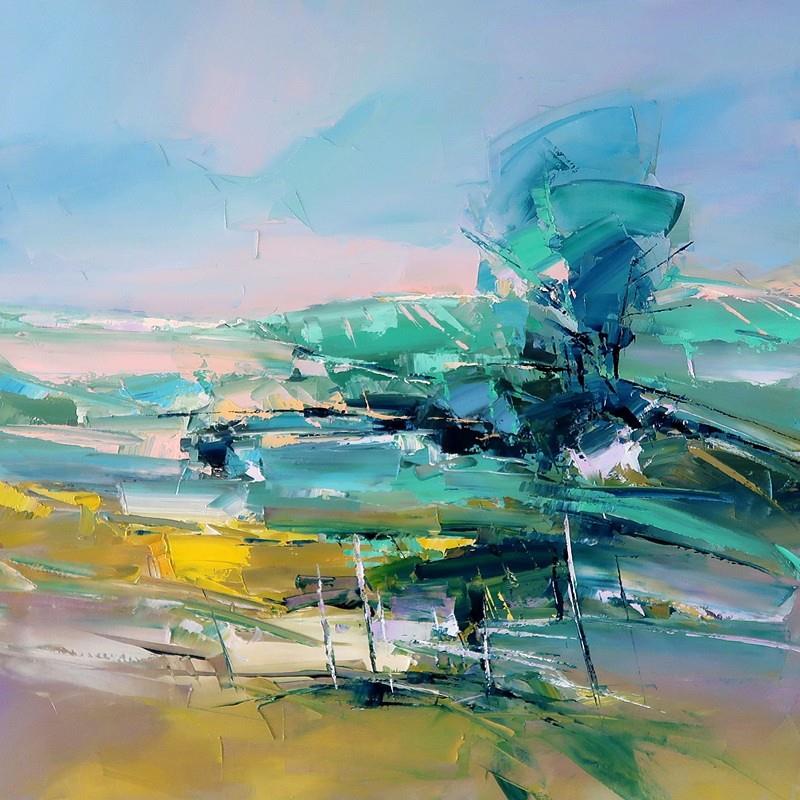 Hervé Lenouvel  'Marine Fields' - Framed Original Artwork