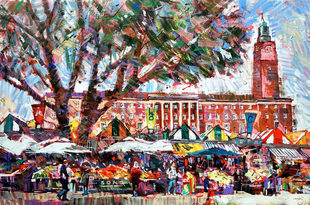 Colin Brown - 'Market Day' - Framed Original Art