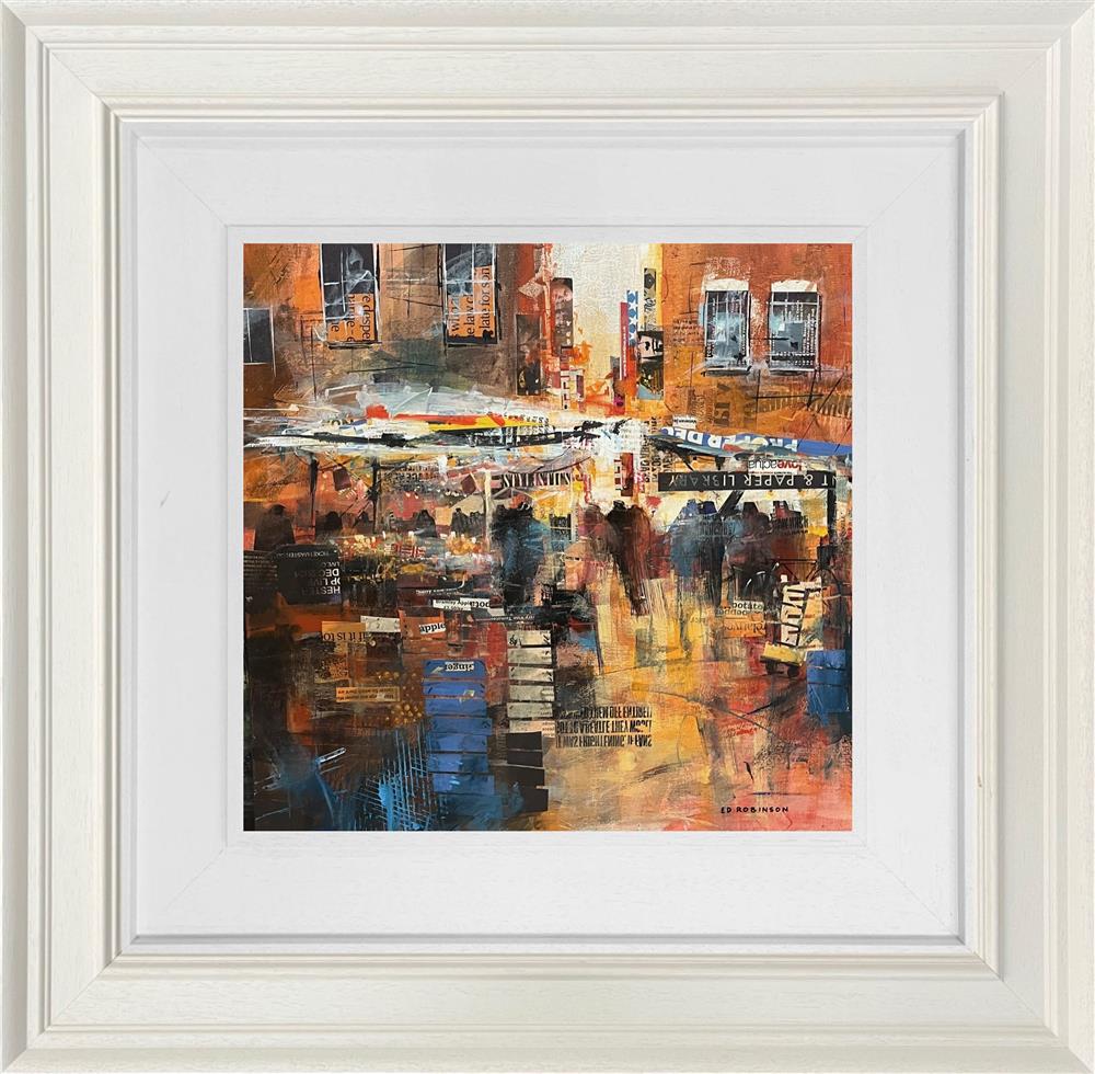 Ed Robinson - 'Market Day'  - Framed Original Artwork