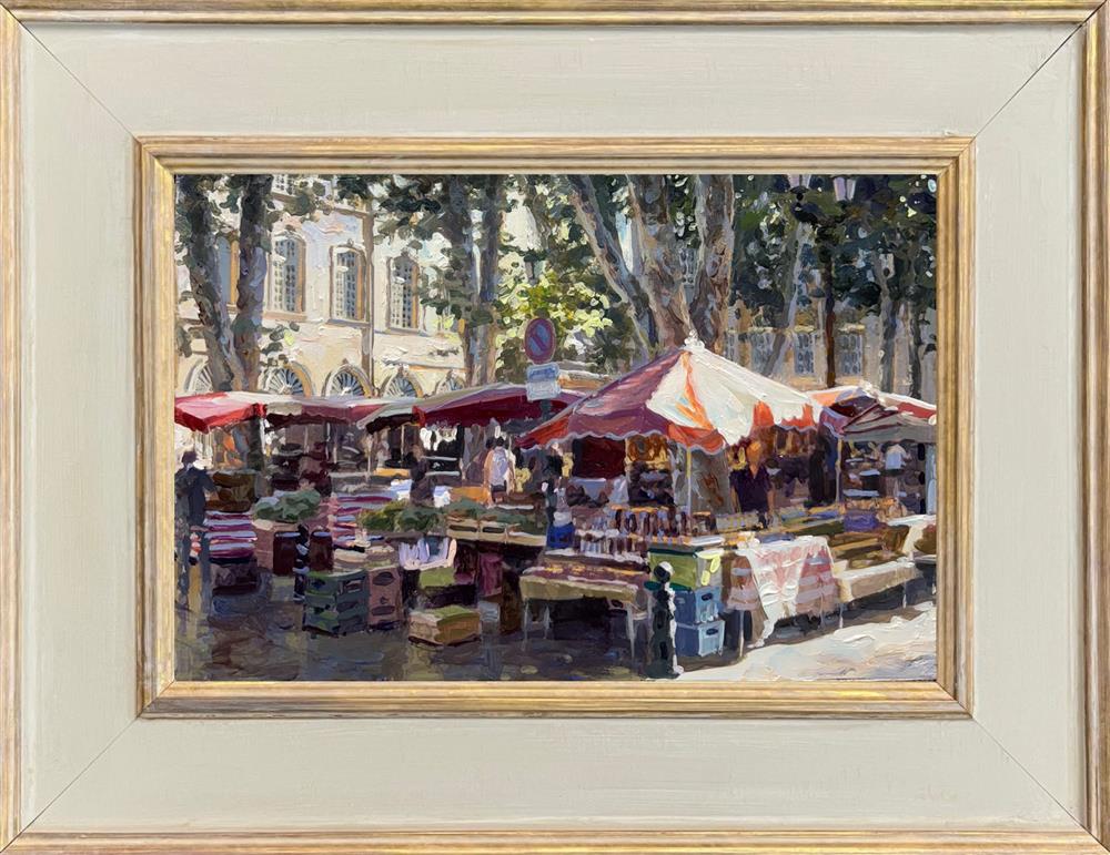Rachele Dryden-Smith - 'Market Shadows II' - Framed Original Artwork