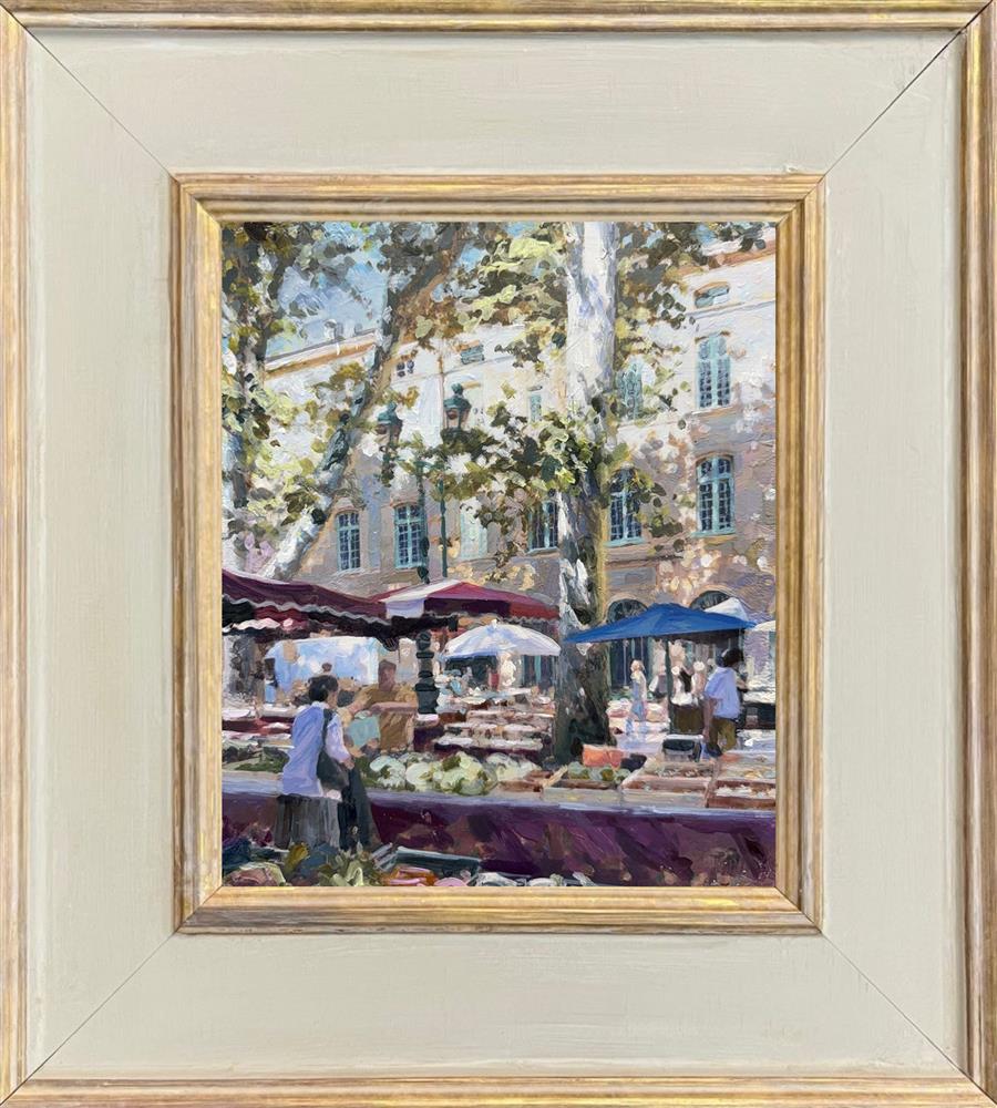 Rachele Dryden-Smith - 'Market Shadows III' - Framed Original Artwork