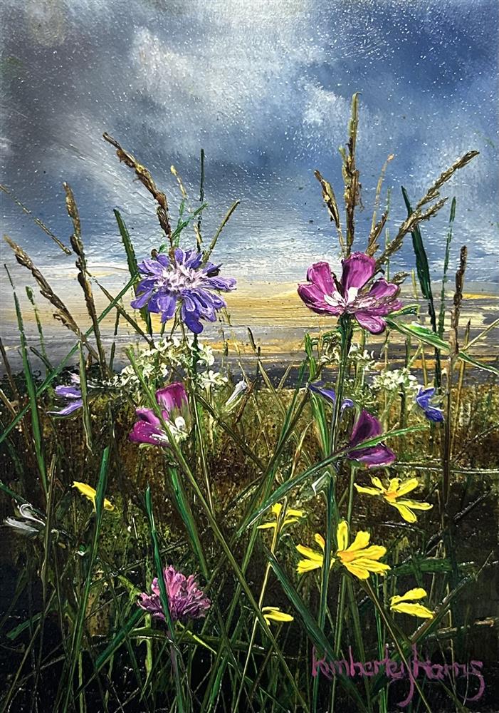 Kimberley Harris - 'Meadow Dreamscape ' - Miniature series - Framed Original Art