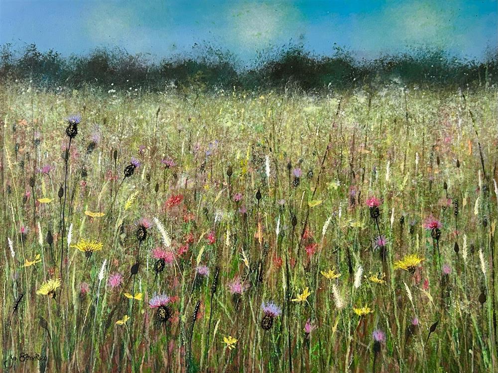 Jo Starkey- 'Meadow Haze' - Framed Original Artwork