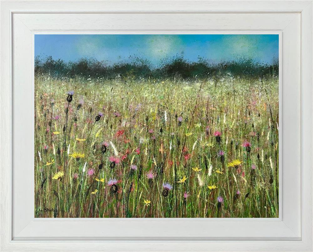 Jo Starkey- 'Meadow Haze' - Framed Original Artwork