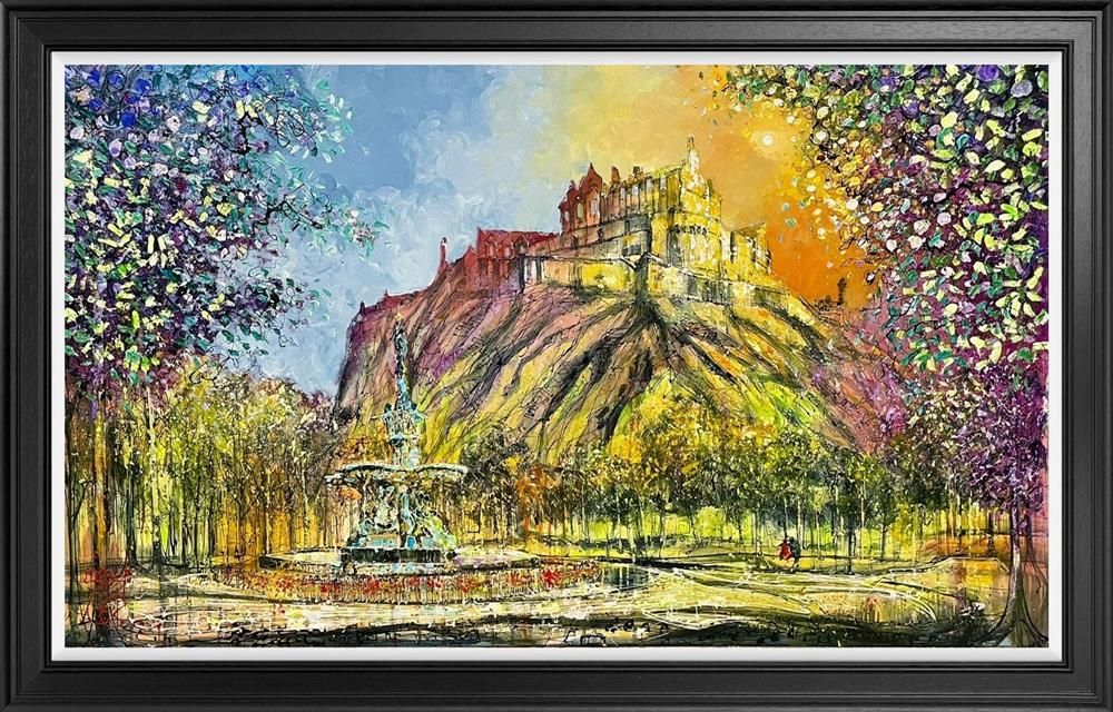 Nigel Cooke - 'Meet At The Fountain' - Framed Original Artwork
