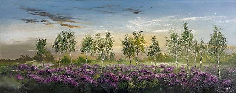 Kimberley Harris - 'Midlight Meadow' - Framed Original Artwork