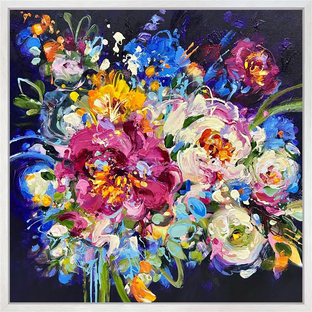 Anna Cher - 'Midnight Lovers' - Framed Original Artwork