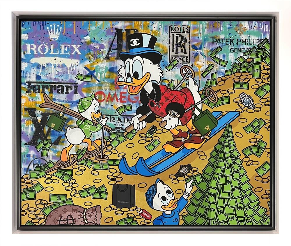 Emily Crook - 'Money Fun' - Framed Original Art