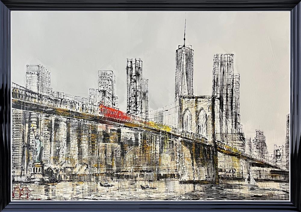 Nigel Cooke - 'Monochrome NYC'  - Framed Original Artwork