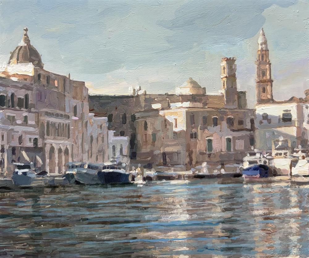 Rachele Dryden-Smith - 'Monopoli Afternoon' - Framed Original Artwork