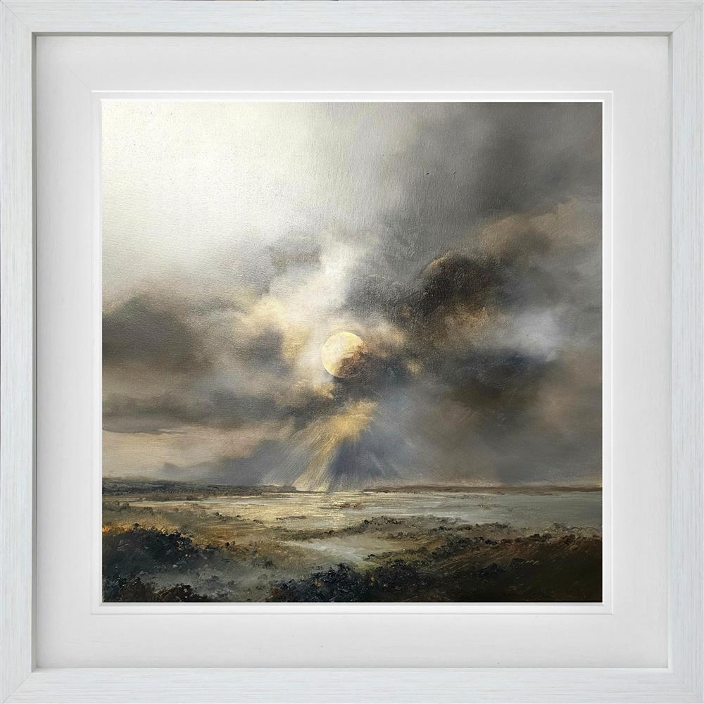 Alison Johnson - 'Moon Fall Over Silence' - Framed Original Artwork