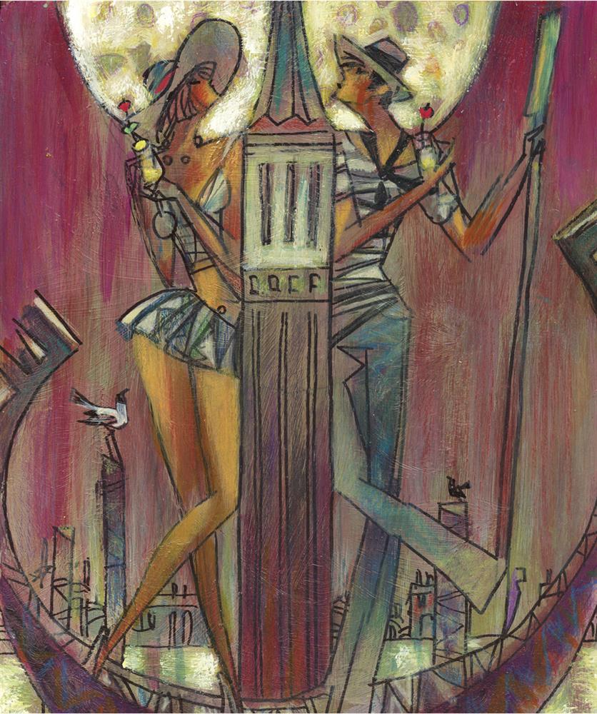 Andrei Protsouk - 'Moonlight Kiss' - Framed Limited Edition