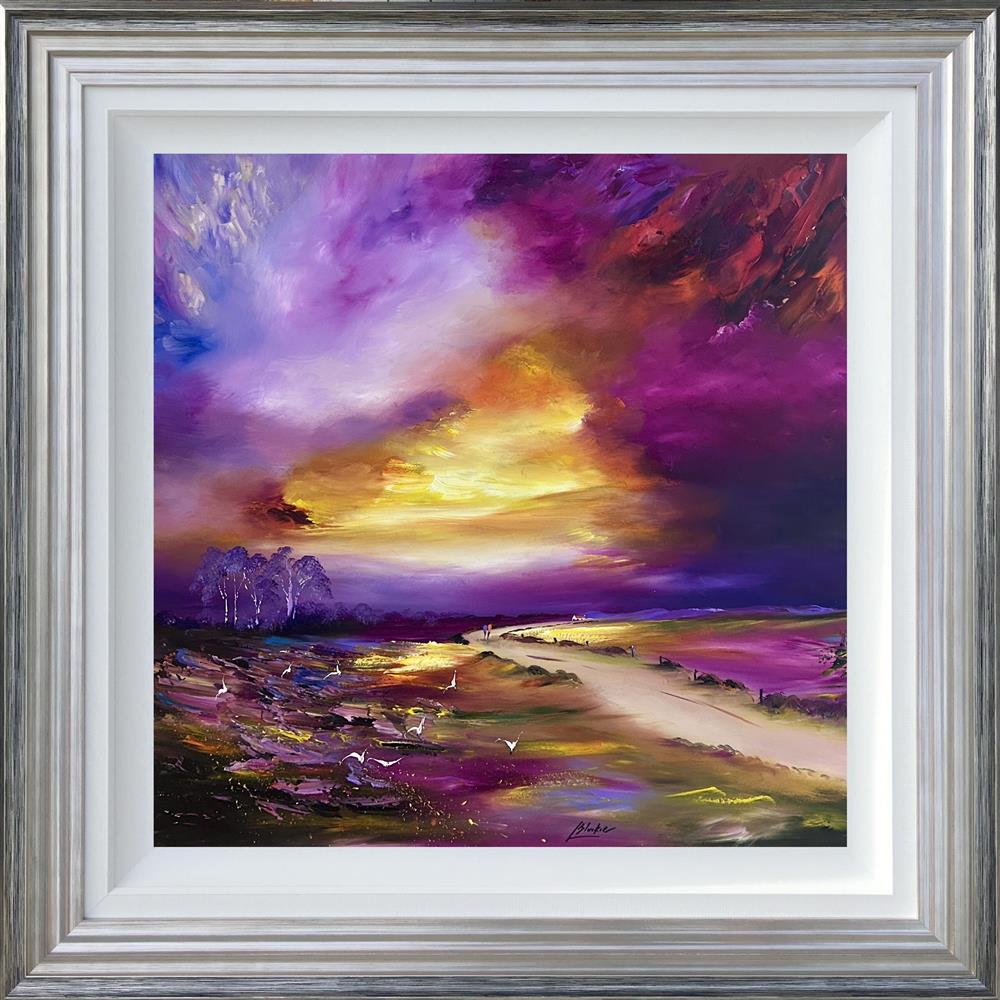 Lillias Blackie -  'Moonlit Fields Of Silver' - Framed Original Artwork