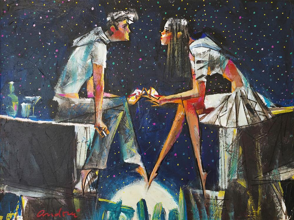 Andrei Protsouk - 'Moonshine' - Framed Original Art