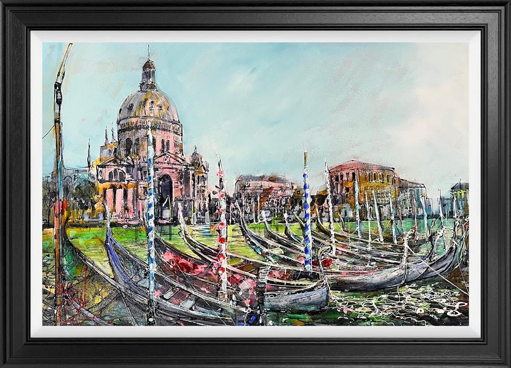Nigel Cooke - 'Mooring In Venice' - Framed Original Artwork