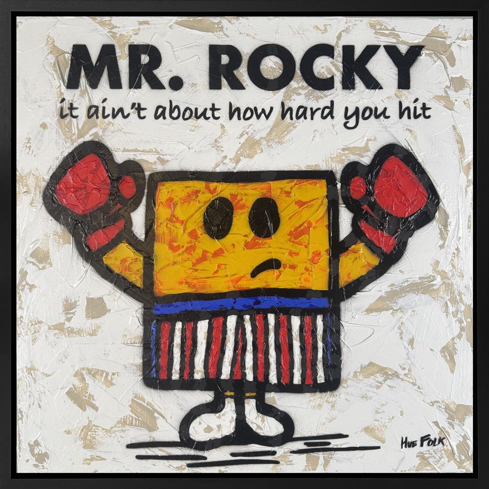 Hue Folk - 'Mr. Rocky' - Framed Original Artwork