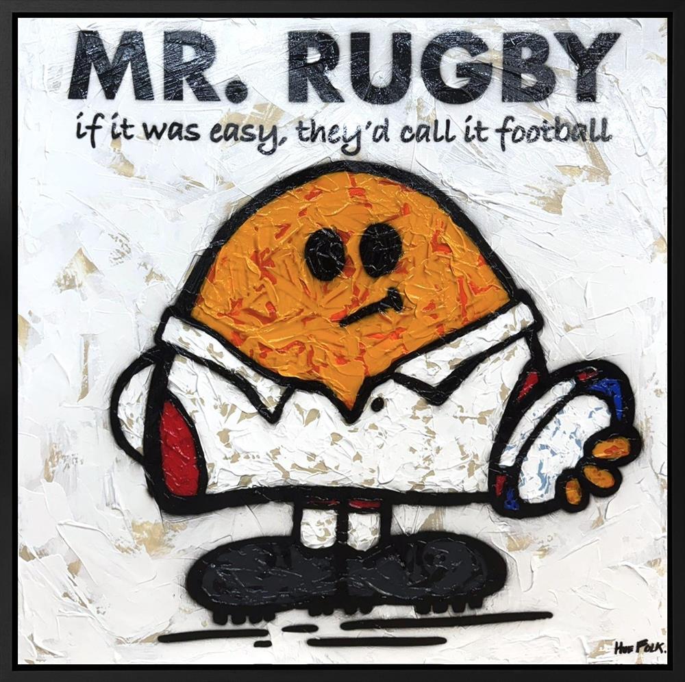 Hue Folk - 'Mr Rugby - The Untold Stories - Storybook' - Framed Original Artwork