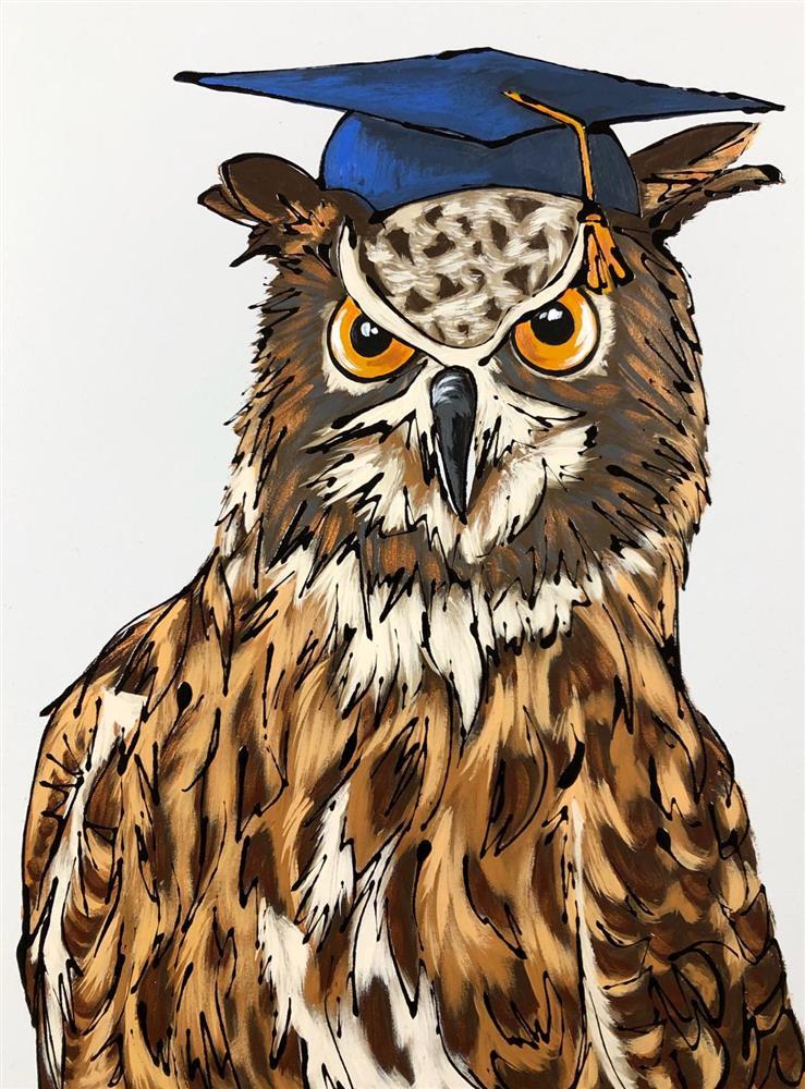 Amy Louise - 'Mr Wise' - Framed Original Artwork