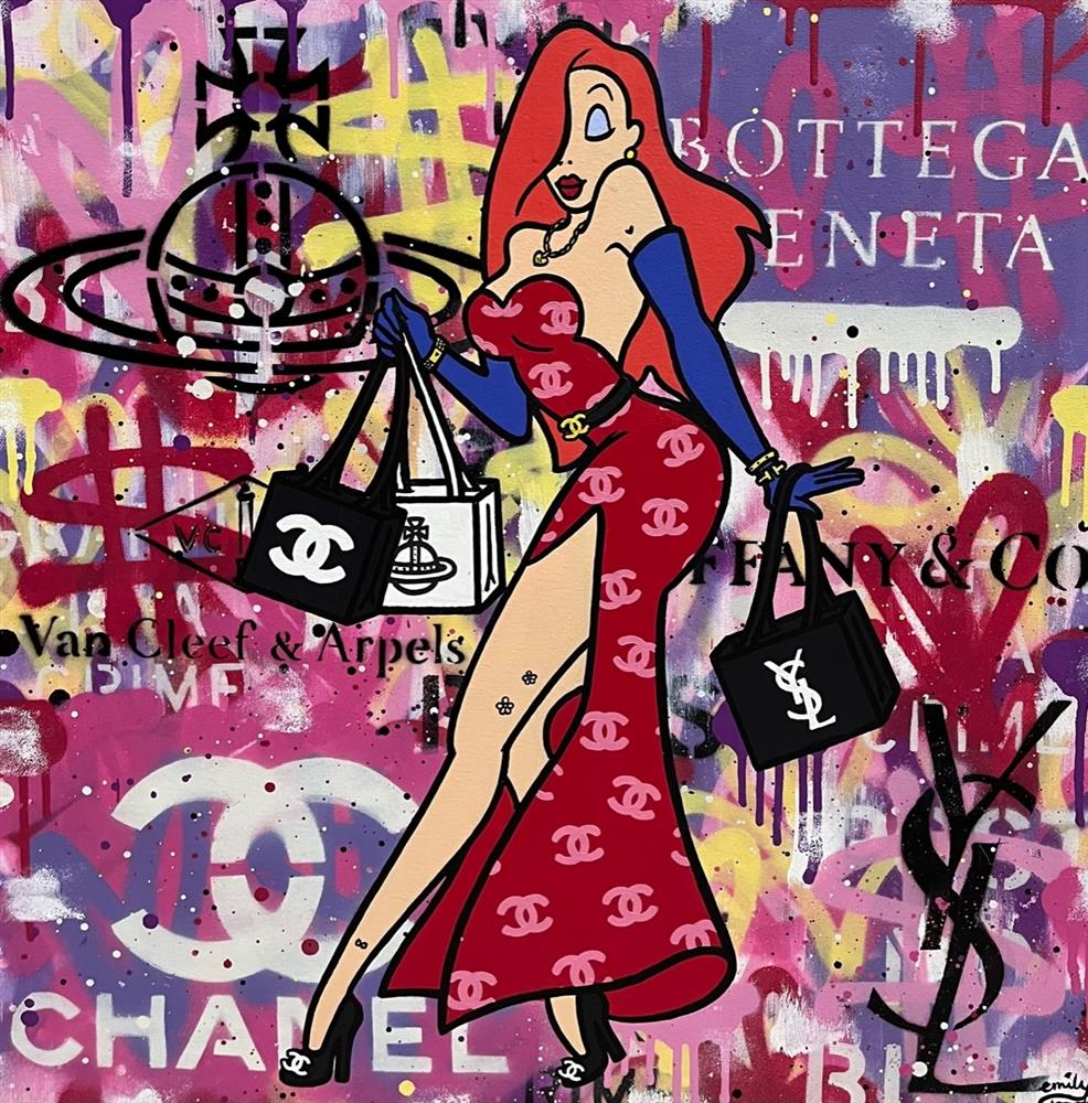 Emily Crook - 'Mrs Rabbbit' - Framed Original Art