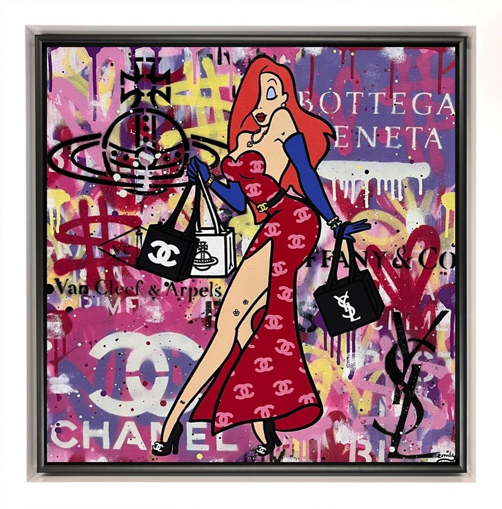 Emily Crook - 'Mrs Rabbbit' - Framed Original Art