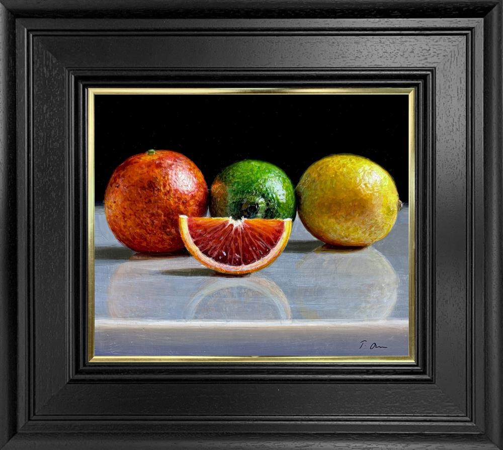 Tony Owens - 'Multicoloured Citrus Row' - Framed Original Artwork