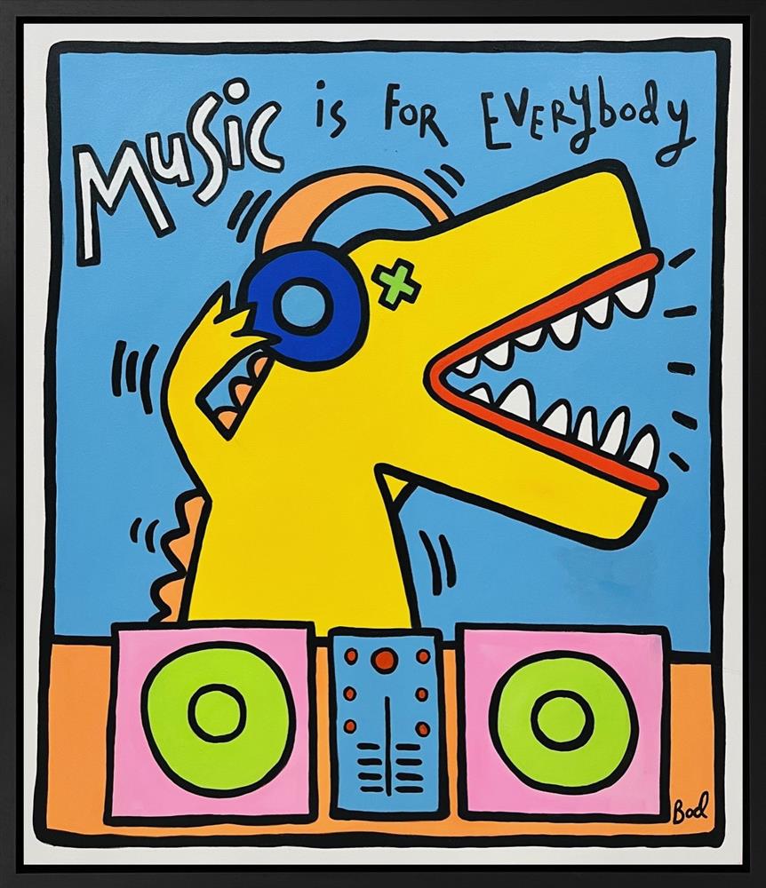 Michael Abrams - 'Music Is For Everybody - Bod Series' - Framed Original Artwork
