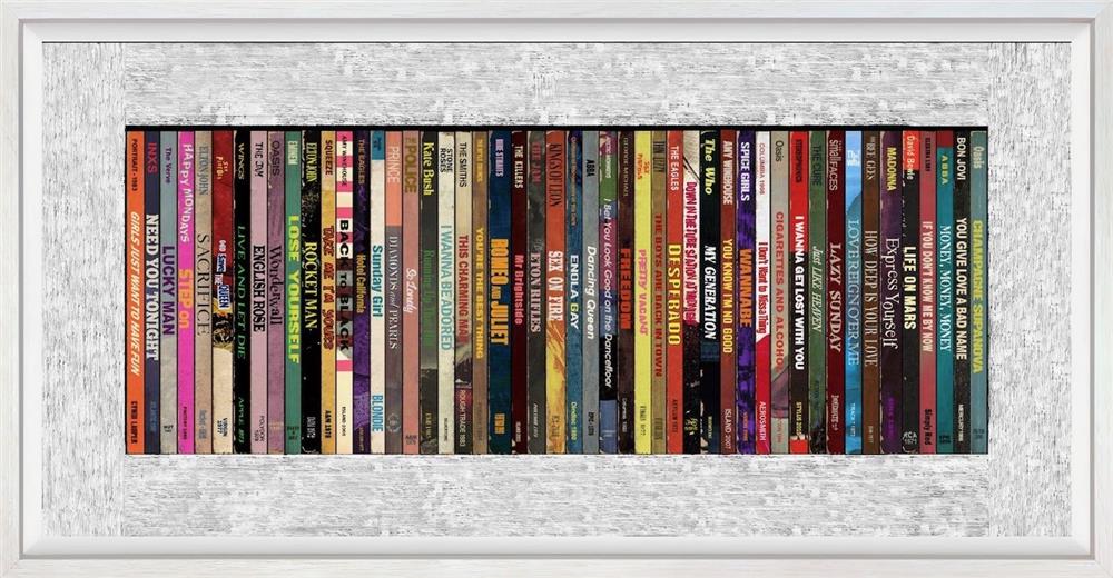 Linda Charles - 'Music Through The Decades - ReBooked' - Framed Original Artwork