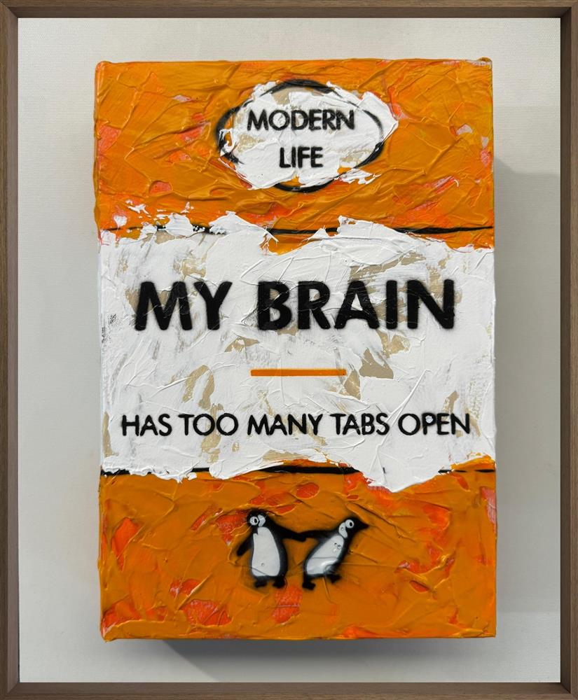 Hue Folk - 'My Brain' - Storybook - Framed Original Artwork