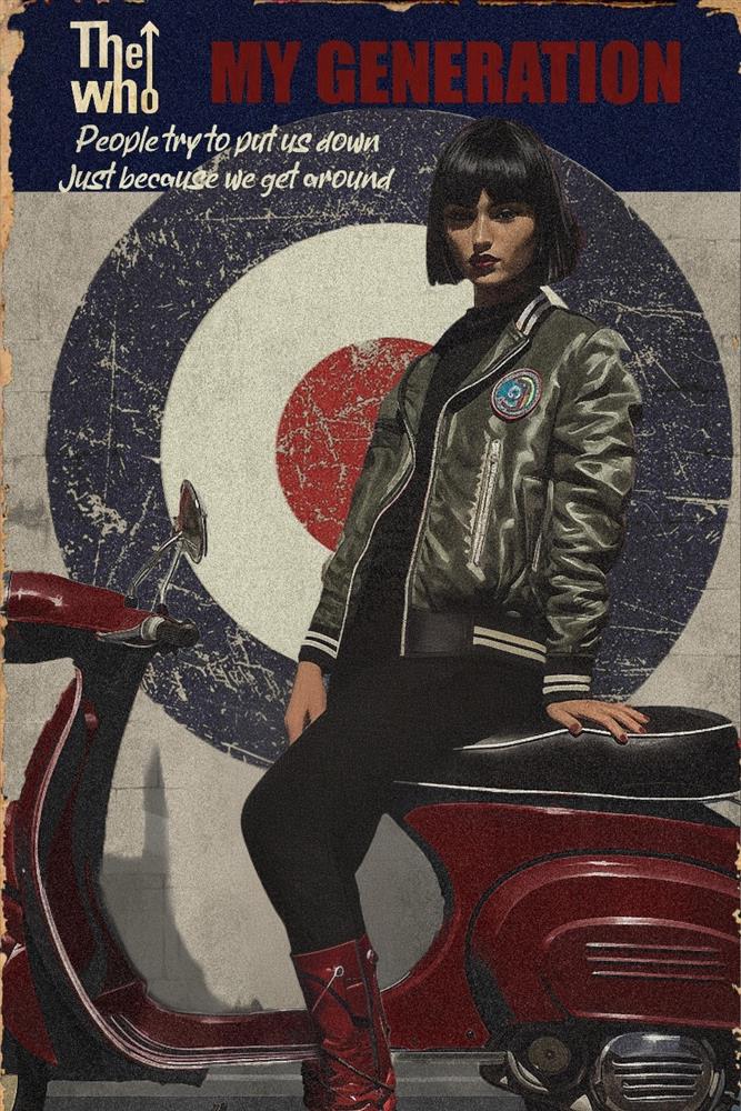 Linda Charles - 'My Generation' - Framed Original Artwork