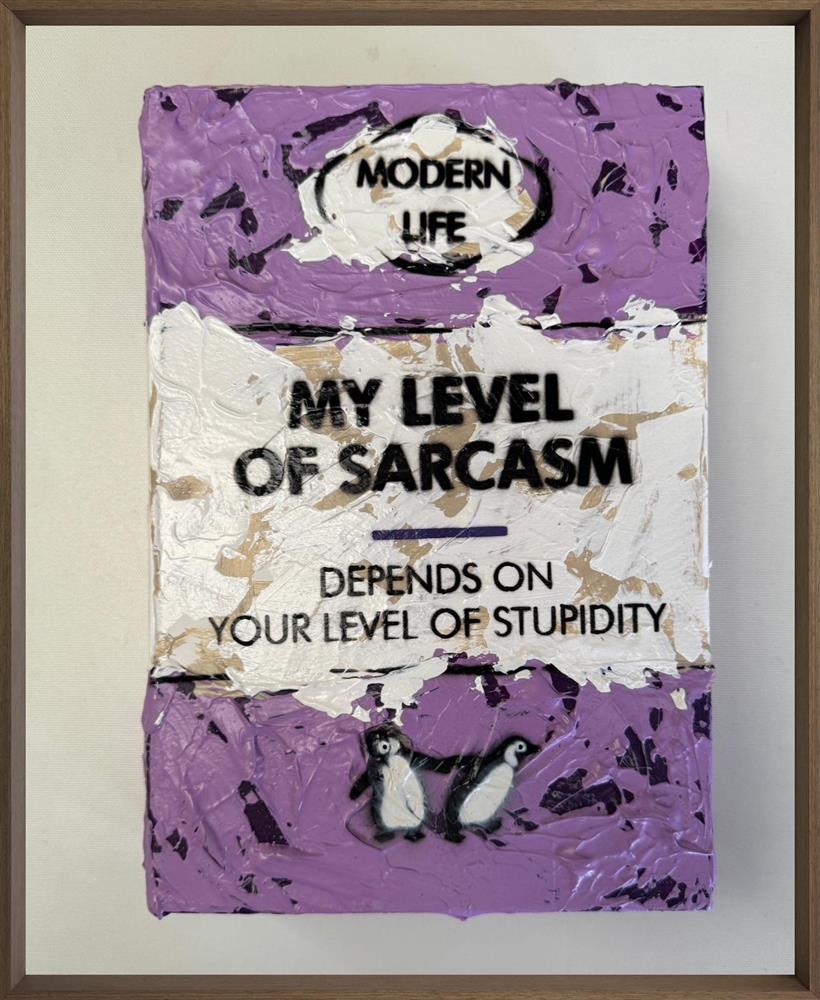 Hue Folk - 'My Level Of Sarcasm - Storybook' - Framed Original Artwork
