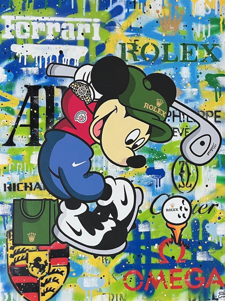 Emily Crook - 'My Mickey' - Framed Original Art