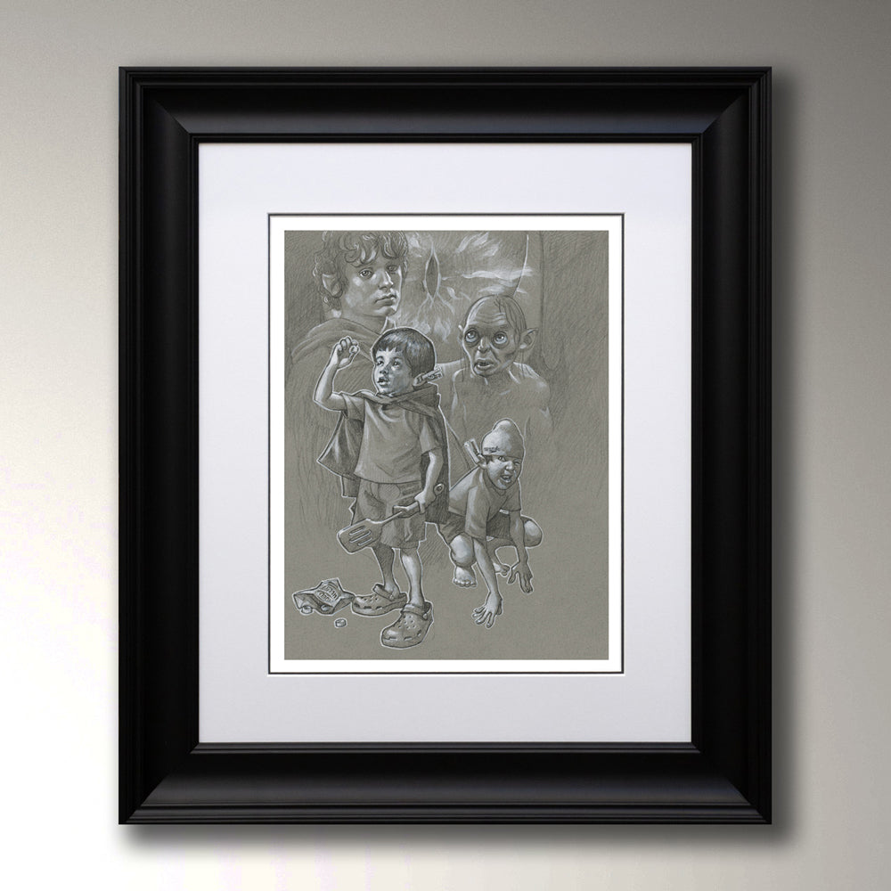 Craig Davison  - 'My Preciousss' - Framed Limited Edition Sketch