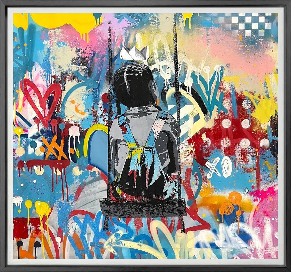 Bollee Patino - 'My World' - Framed Original Artwork