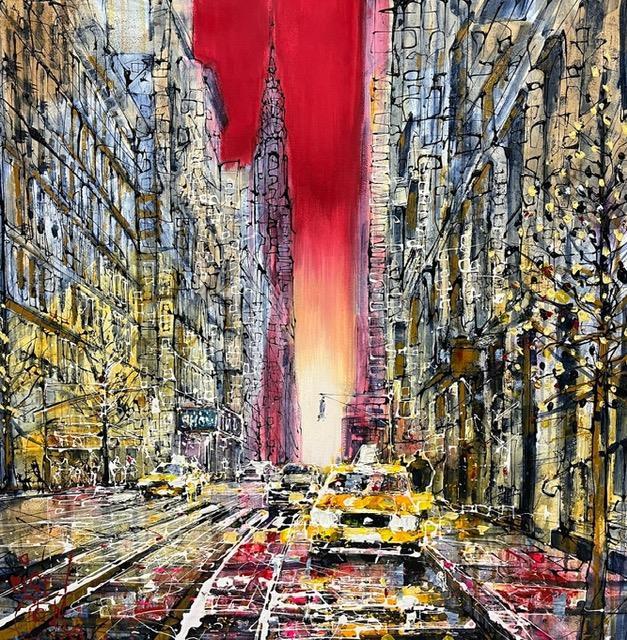 Nigel Cooke - 'NYC Haze' - Framed Original Artwork