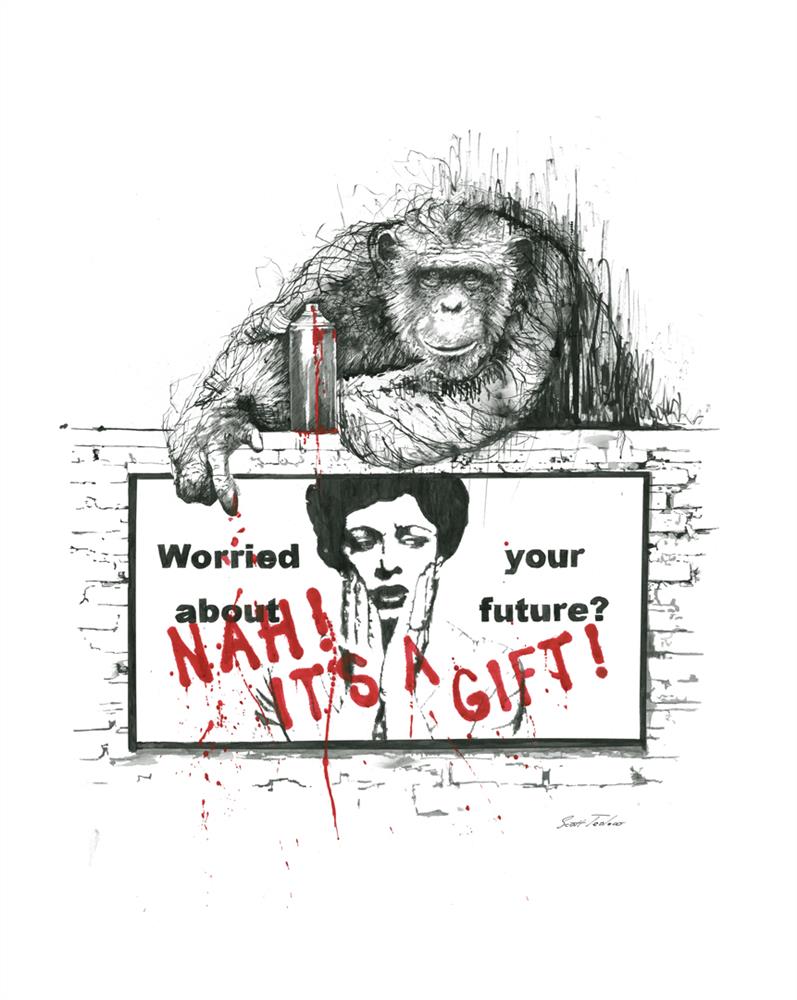 Scott Tetlow - ' Nah! It's A Gift...' - Framed Limited Edition Print