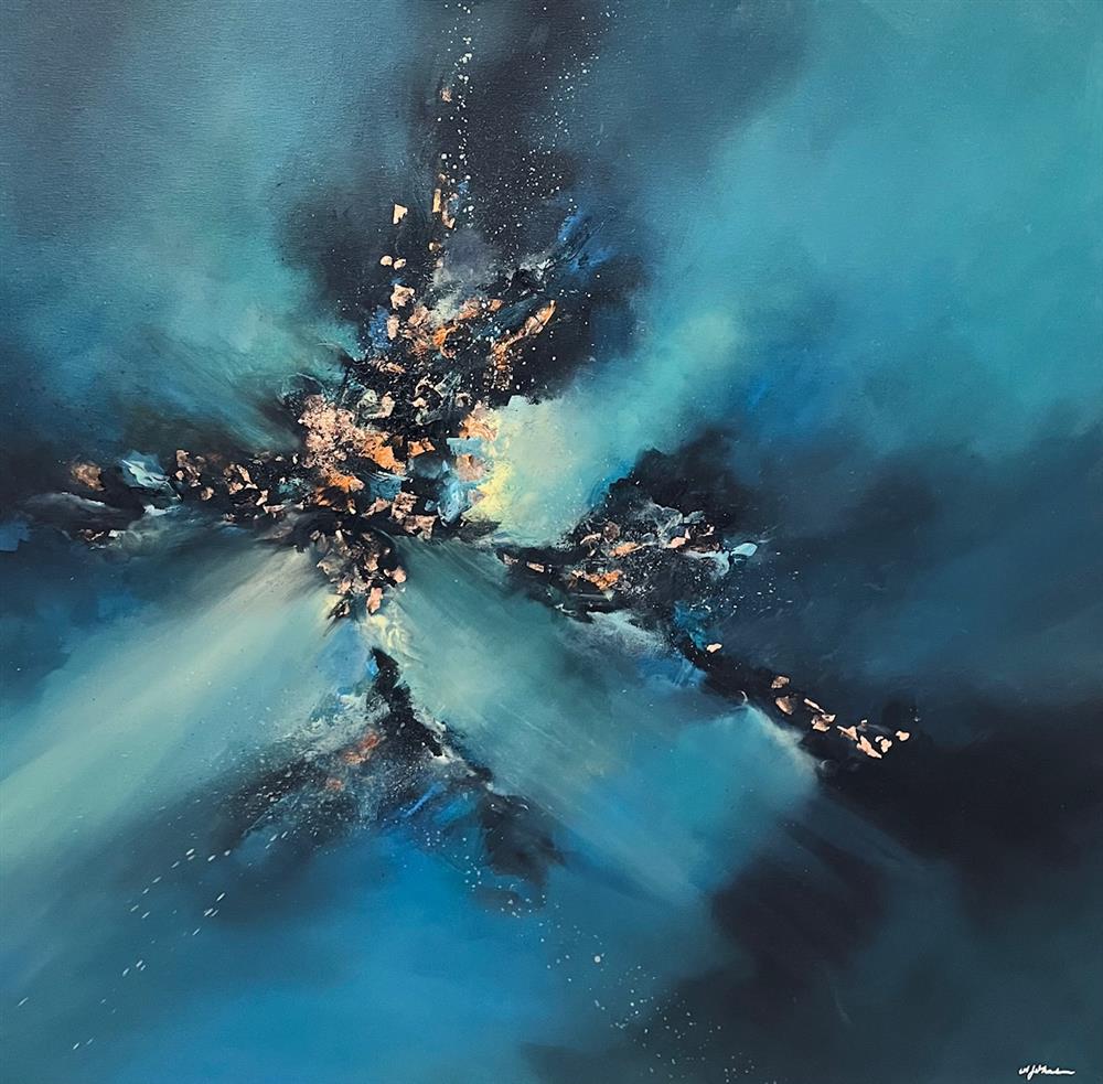 Alison Johnson - 'Nebula Rays I' - Framed Original Artwork
