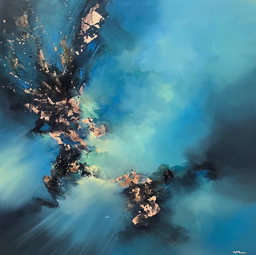 Alison Johnson - 'Nebulua Rays II' - Framed Original Artwork