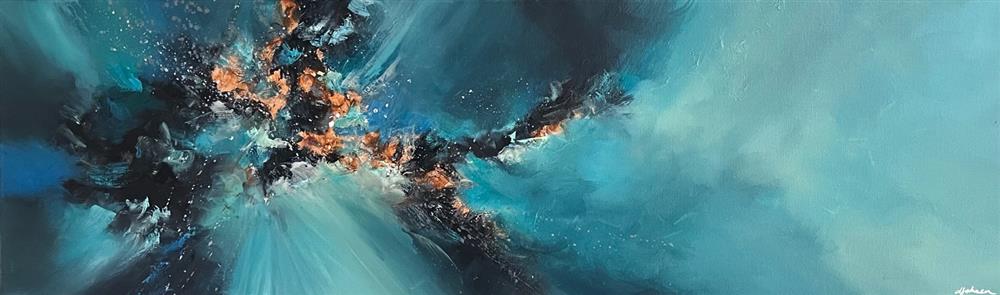 Alison Johnson - 'Nebula Rays III' - Framed Original Artwork