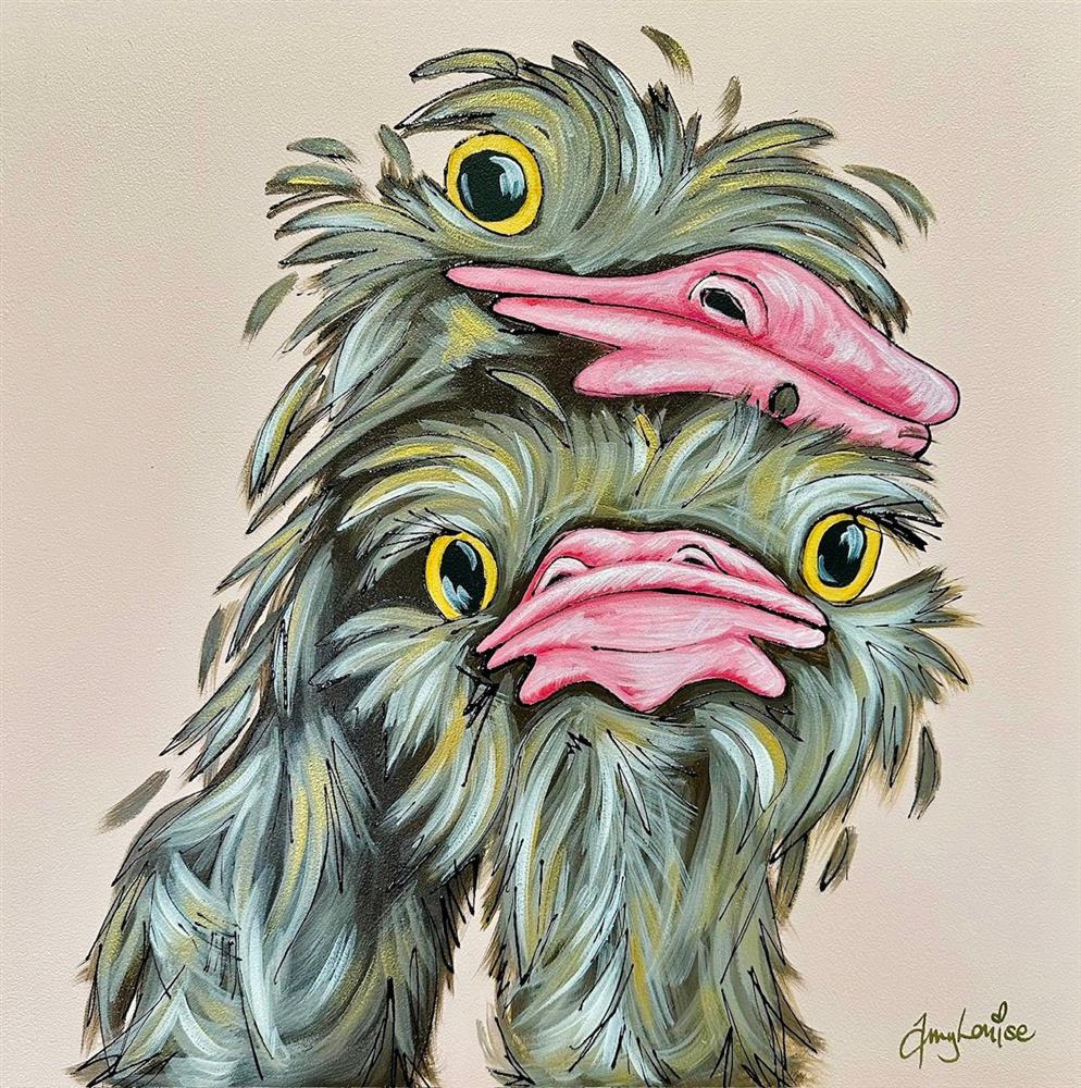 Amy Louise - 'Nestled Love' - Framed Original Art