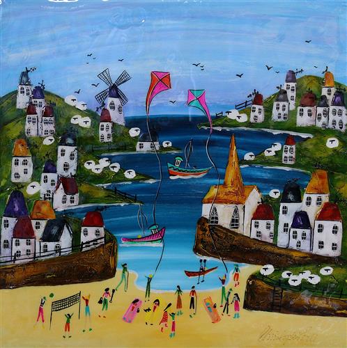 Christopher Bell - 'Never Too Much Sun' - Unique Glass Resin - Framed Original Artwork