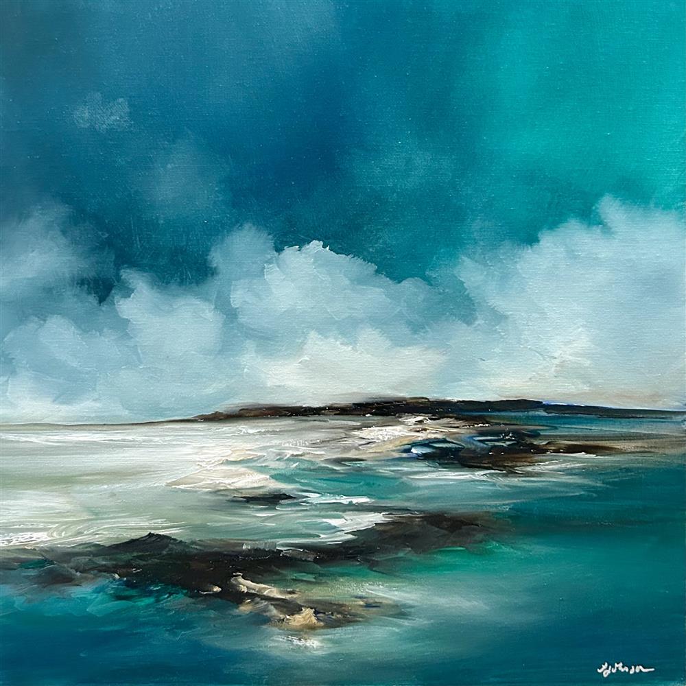 Alison Johnson - 'Eternal Blue' - Framed Original Artwork