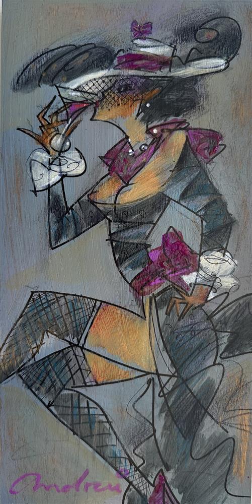 Andrei Protsouk - 'Butterfly Martini' - Framed Original Art