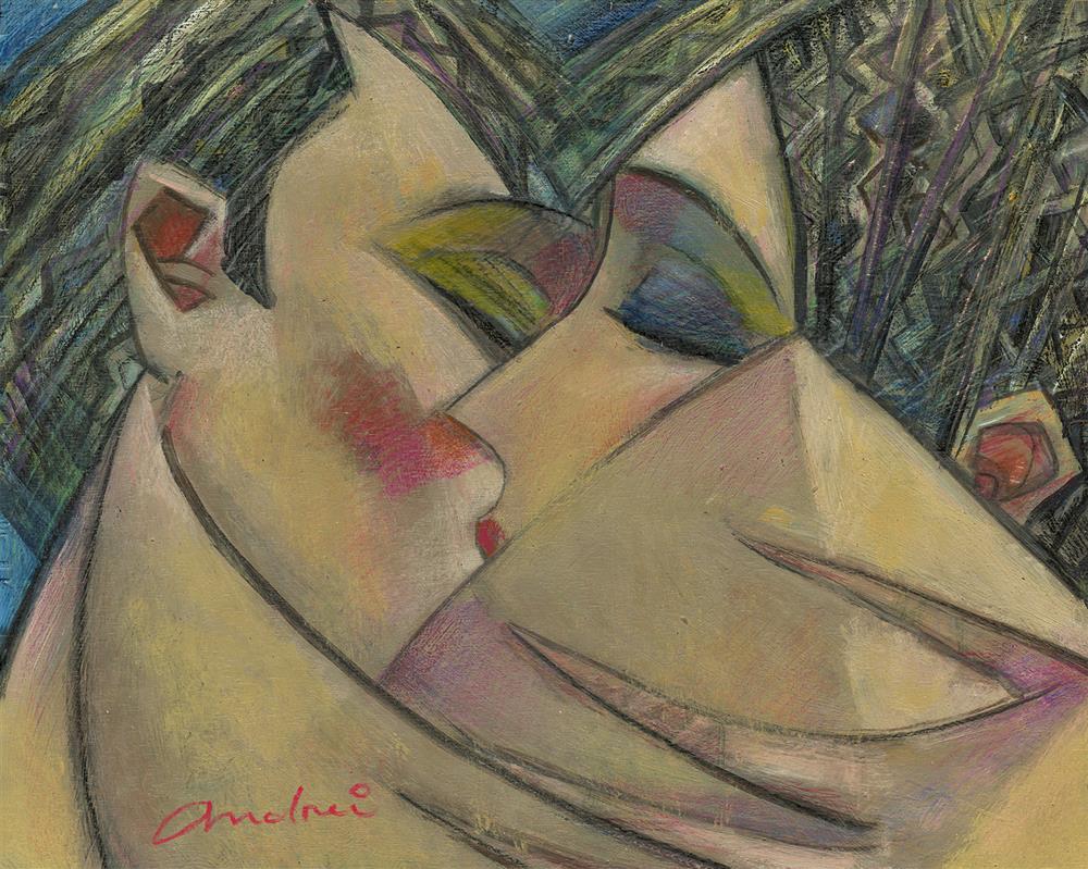 Andrei Protsouk - 'Lovers' - Framed Original Art