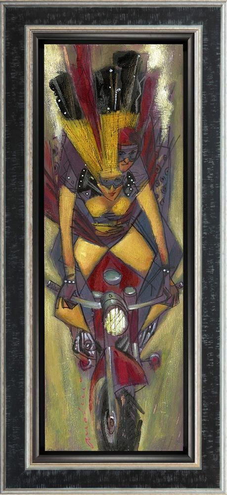 Andrei Protsouk - 'Red Bike' - Framed Original Art