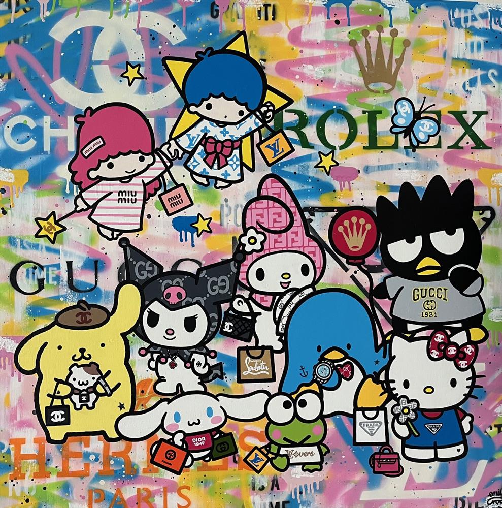 Emily Crook - 'Group Selfie' - Framed Original Art