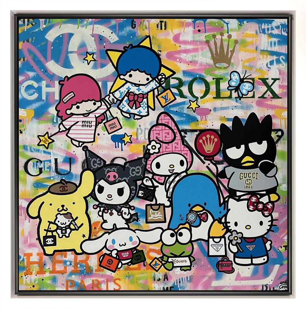 Emily Crook - 'Group Selfie' - Framed Original Art