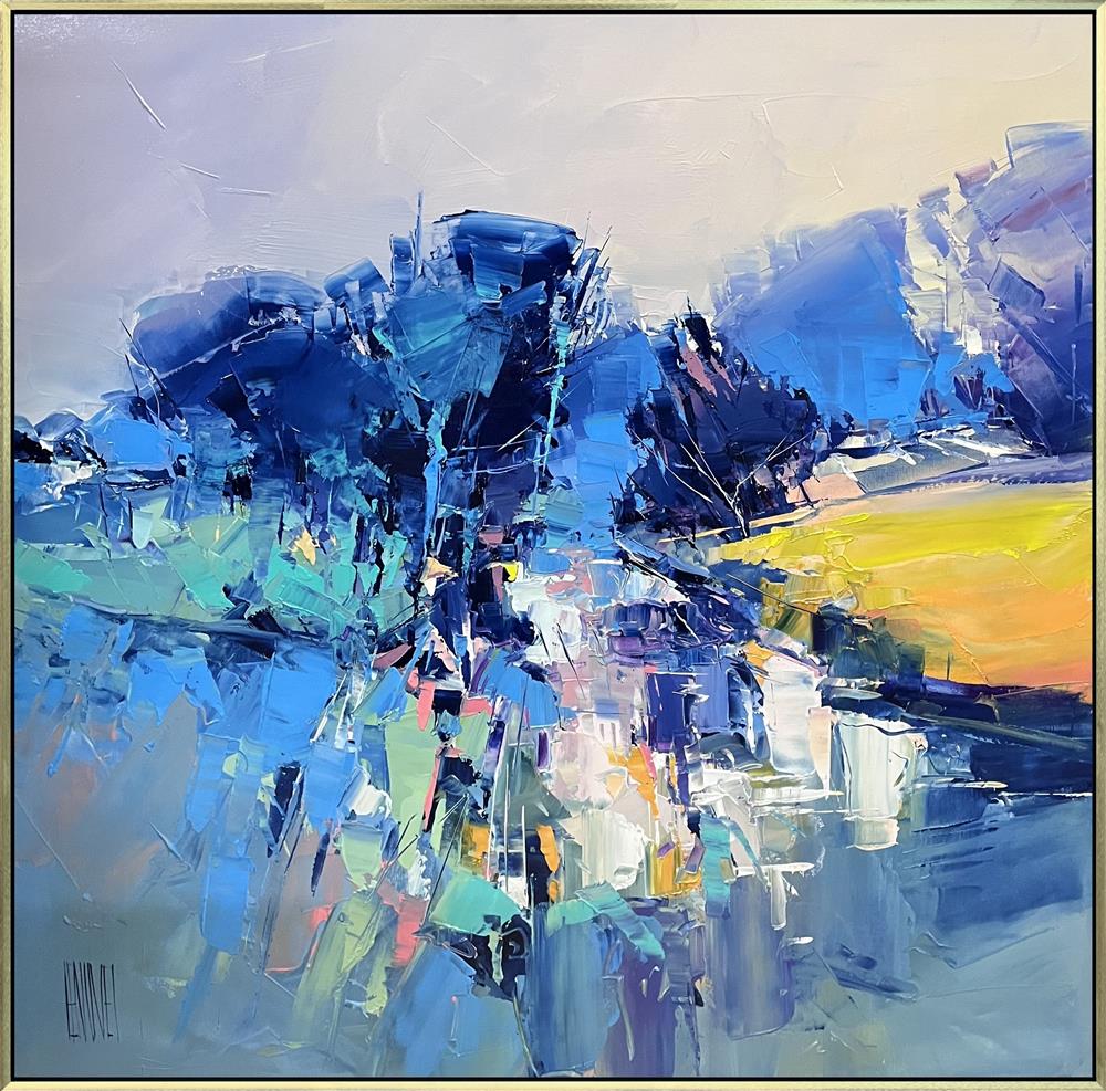 Hervé Lenouvel  'Le Champs Jaune' - Framed Original Artwork