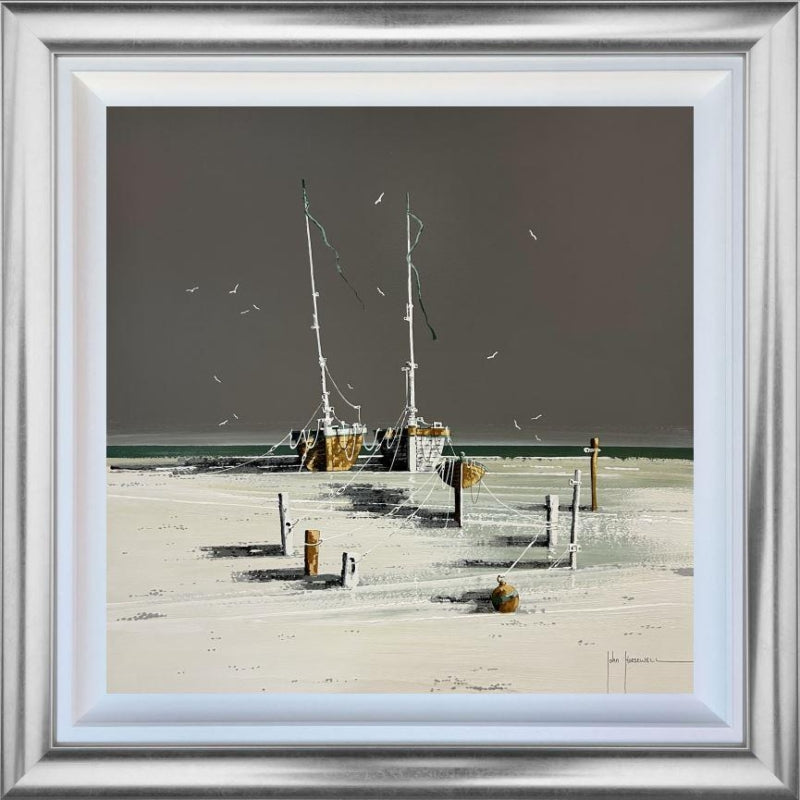 John Horsewell - 'Boats Amidst Bliss' - Framed Original Artwork
